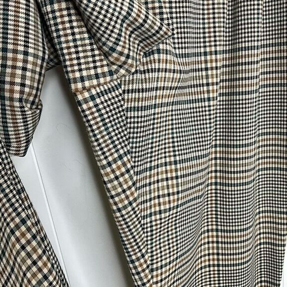 Zara TRF Collection Women's Size Medium Blue Gray Brown Striped Dress Pants - Picture 3 of 12